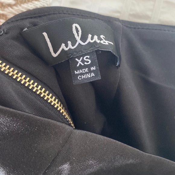 Lulus black satin halter dress - Picture 6 of 6